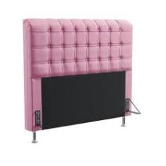 Imagem de Cabeceira Estofada Para Cama Box Rana 195 Para Cama King Sued Rosê Aradecor