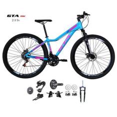 Imagem de Bicicleta Aro 29 Gta Start Feminina Kit 2X9 Gta Sunrun Freio Disco K7