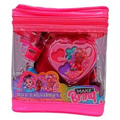 Imagem de Kit De Maquiagem Infantil Antialérgica Com Bolsa -Polibrinq