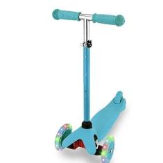 Imagem de Patinete Infantil Ajustável Azul 3 Rodas com Led.