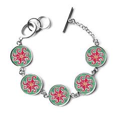 Imagem de DIYthinker Pulseira de desenho de civilização antiga Totems do México com sol vermelho