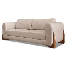 Imagem de Sofá 2 Lugares Yves Linho Rústico Areia