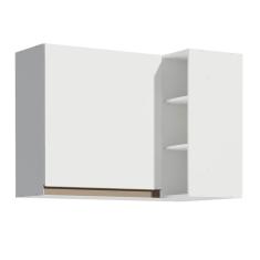 Imagem de Armário Aéreo de Canto Reims 1 Porta Adega Branco Madesa