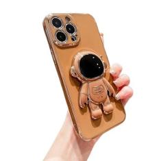 Imagem de Tarieson Capa com revestimento 6D com suporte oculto astronauta para iPhone 11 Pro Max