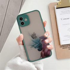 Imagem de Capa protetora para iphone 11 caso tinta estilo soft TPU capa protetora para iphone 12 13 pro max mini xr xs max x 7 8 plus se 2020 case, t6, para iphone 12 pro