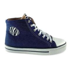 Imagem de Tenis Star Jeans Azul com Detalhe Zebra - ULLY-Feminino