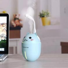 Imagem de Umidificador De Ar Modelo De Gato 3 Em 1 - Led/ Ventilador/ Luminária