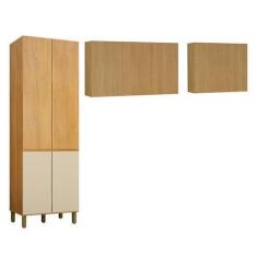 Imagem de Cozinha Compacta 1 Paneleiro E 2 Armários Aéreos Dakota - Valdemóveis