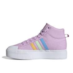 Imagem de adidas Bravada 2.0 Tênis feminino plataforma médio, Bliss Lilac/Semi Spark/Semi Green Spark, 38