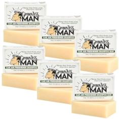 Imagem de Grown Ass Man Co. - Sabonete de xampu sólido 3 em 1: sabonete líquido para cabelo, barba e corpo - sem plástico e ecológico, natural e orgânico para todos os tipos de cabelo, barra de 118 ml