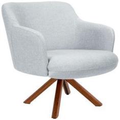 Imagem de Poltrona Decorativa Para Sala de Estar Jade D02 Linho  C-315- Lyam Decor