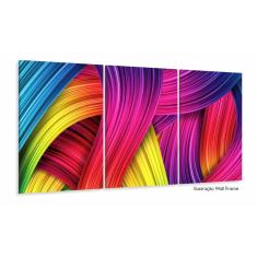Imagem de Quadro Decorativo 120x60 Sala Quarto Abstrato Colorido