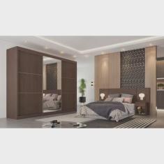 Imagem de Guarda Roupa 3 Portas com 1 Espelho ype off white ype 6 Gavetas Bragança Móveis Europa