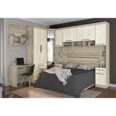 Imagem de Guarda Roupa De Canto Casal 9 Portas Espelho Escrivaninha Nicho E Cabe