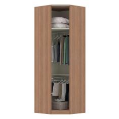 Imagem de Guarda Roupa Closet sem Porta Canto Diagonal 80,5cm 4 Prateleiras 2 Cabideiros Connect Luciane