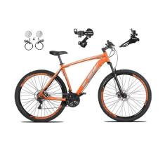 Imagem de  Bicicleta aro 29 Ksw Xlt 24v Câmbios Shimano Freios Hidráulicos Garfo com Suspensão - Laranja  