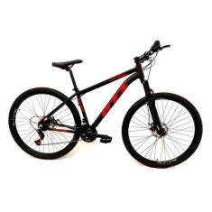 Imagem de Bicicleta GTI Roma Aro 29 Quadro 15 Alumínio preto/vermelho 24V .