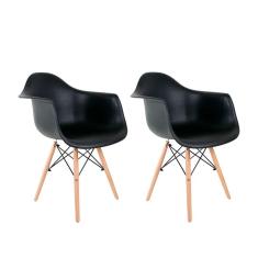 Imagem de Conjunto Com 2 Cadeiras Charles Eames Com Braço I 