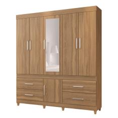 Imagem de Guarda-Roupa Casal com Espelho Guarujá 6 PT 4 GV Amendola