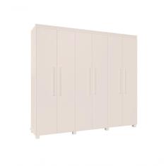 Imagem de Guarda Roupa 6 Portas 4 Gavetas Madri Branco Camas Fênix branco