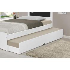 Imagem de Cama De Solteiro Bibox Barcelona Branco Com Preto - Tebarrot