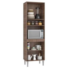 Imagem de Paneleiro de Cozinha 4 Portas 2 Nichos Araçá Yescasa Teka/Grafite