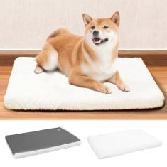 Imagem de EMPSIGN Cama de cachorro lavável, cama de pelúcia de luxo, reversível, quente e fresco, camas macias para animais de estimação com capa removível à prova d'água, tapete de dormir para cães grandes, jumbo, médio, pequenos