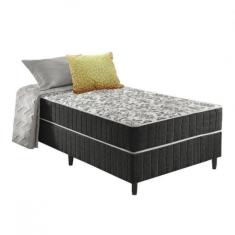 Imagem de Cama Box solteiro conjugada ortopédica 88x188x39 rr colchoes