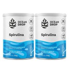 Imagem de 2x Spirulina Ferro Vitamina B12 Ocean Drop 240 Cápsulas, Sem Sabor