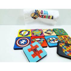 Imagem de Jogo Da Memória Heróis De 10 Pares Para Autistas -Tea & Amor