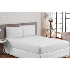 Imagem de Lençol Queen 3 Peças 100% Algodão Fronhas Ponto Palito - Vanessa Enxov