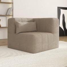 Imagem de Sofá de Canto Modular de Espuma Easybox Cabecasa Madeiramadeira Taupe
