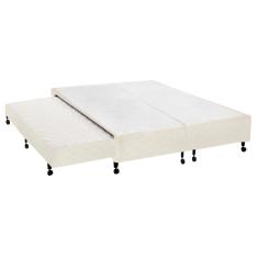 Imagem de Cama Box Base C Auxiliar King Poli Tecido Clean 193X203x27 Castor