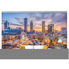 Imagem de Papel De Parede Cidade Prédio Roda Gigante 3D Ncd221