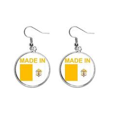 Imagem de Brincos de prata feitos na cidade do Vaticano, com orelhas de amor, brincos pendentes, joia feminina