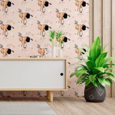 Imagem de Papel De Parede Adesivo Elefantes N013125 Rolo 0,58X3M