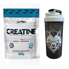 Imagem de Kit Creatina Alpex 100% 500g + Coqueteleira Alpex 600ml-Unissex