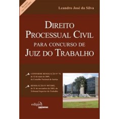 Imagem de Direito Processual Civil para Concurso de Juiz do Trabalho - Série Resumos - Silva, Leandro José Da - 9788572837170