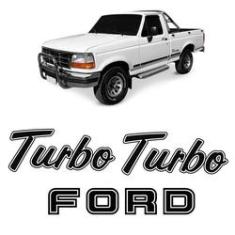 Imagem de Adesivos Ford Turbo F-1000 1993/1995 Emblema Modelo Original