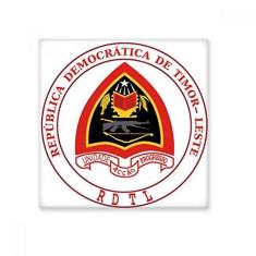 Imagem de Decalque brilhante de ejo de cerâmica com emblema nacional de Timor Leste Dili
