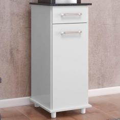 Imagem de Armário De Cozinha Isis 1 Porta 1 Gaveta Branco - Nicioli