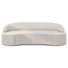 Imagem de Sofá 4 Lugares Para Sala De Estar Living 230cm Theo D06 Bouclê Creme - Mpozenato