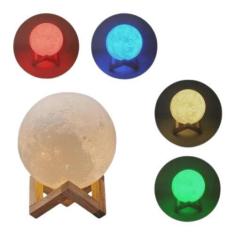 Imagem de Umidificador Climatizador De Ar 3D Formato Lua Luminária Led - Lehmox