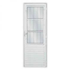 Imagem de Porta de Alumínio Postico 210x90cm com 3 Vidros Mini Boreal Linha Soli