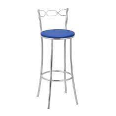 Imagem de Banqueta para Cozinha Bc51/a A103 Cromado/Azul