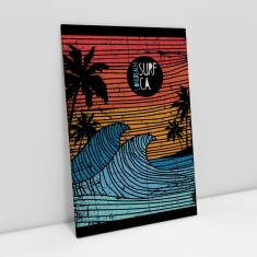 Imagem de Quadro Surf Long Beach Decorativo Moderno Para Sala Quarto - Bimper
