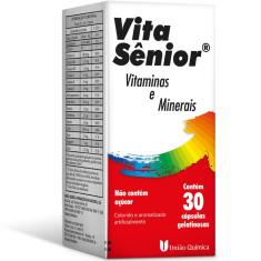 Imagem de Suplemento Vitamínico Mineral Vita Sênior com 30 cápsulas União Química 30 Cápsulas Gelatinosas