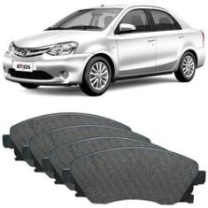 Imagem de Kit Pastilha Freio Toyota Etios Sedan 2013 a 2018 Dianteira Akebono Cobreq