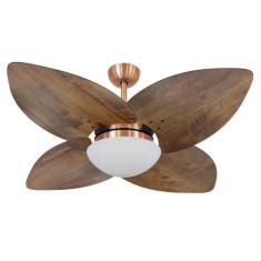 Imagem de Ventilador De Teto Vd42 Dunamis Cobre Rádica Imbuia 110V - Volare