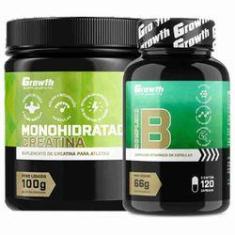 Imagem de Creatina 100g Monohidratada + Complexo B 120 Caps Growth